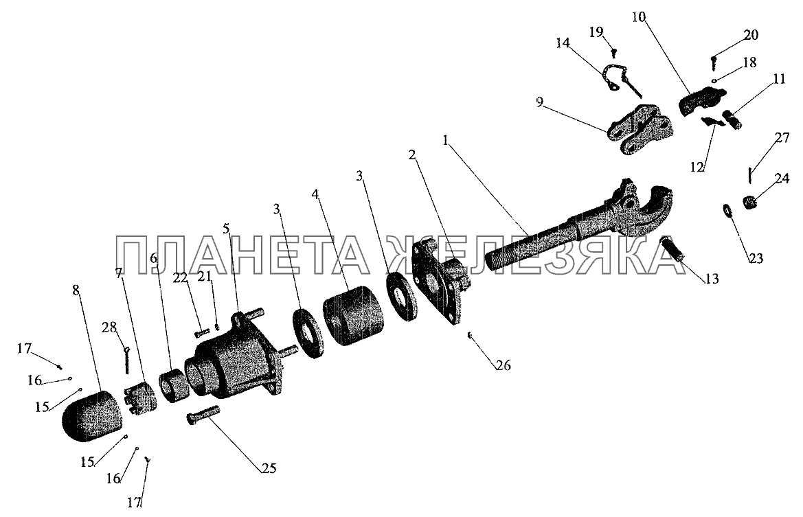 Буксирный прибор 500А-2805002-01 МАЗ-6303 (2005)